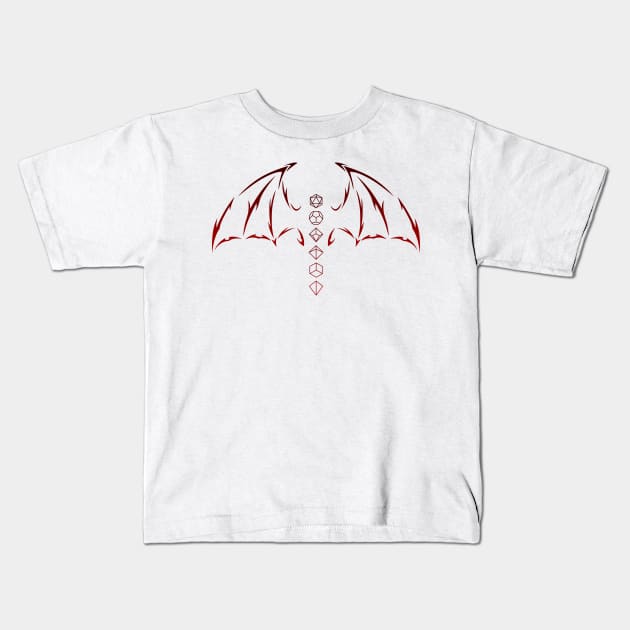 dragonic dice Kids T-Shirt by katanaballs